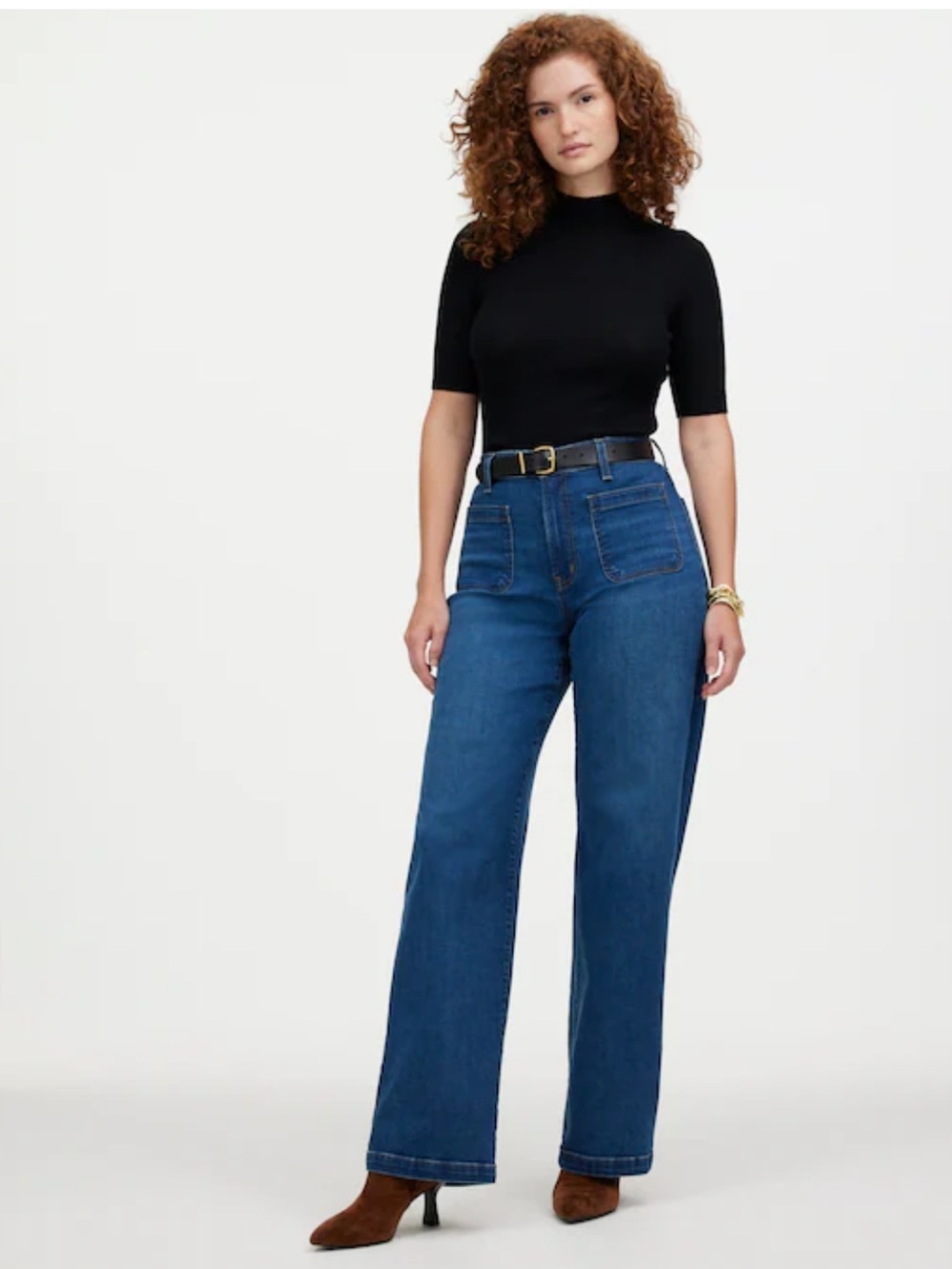 Madewell size 30 tall High-Rise curvy Wide-Leg emmett Women’s Jeans